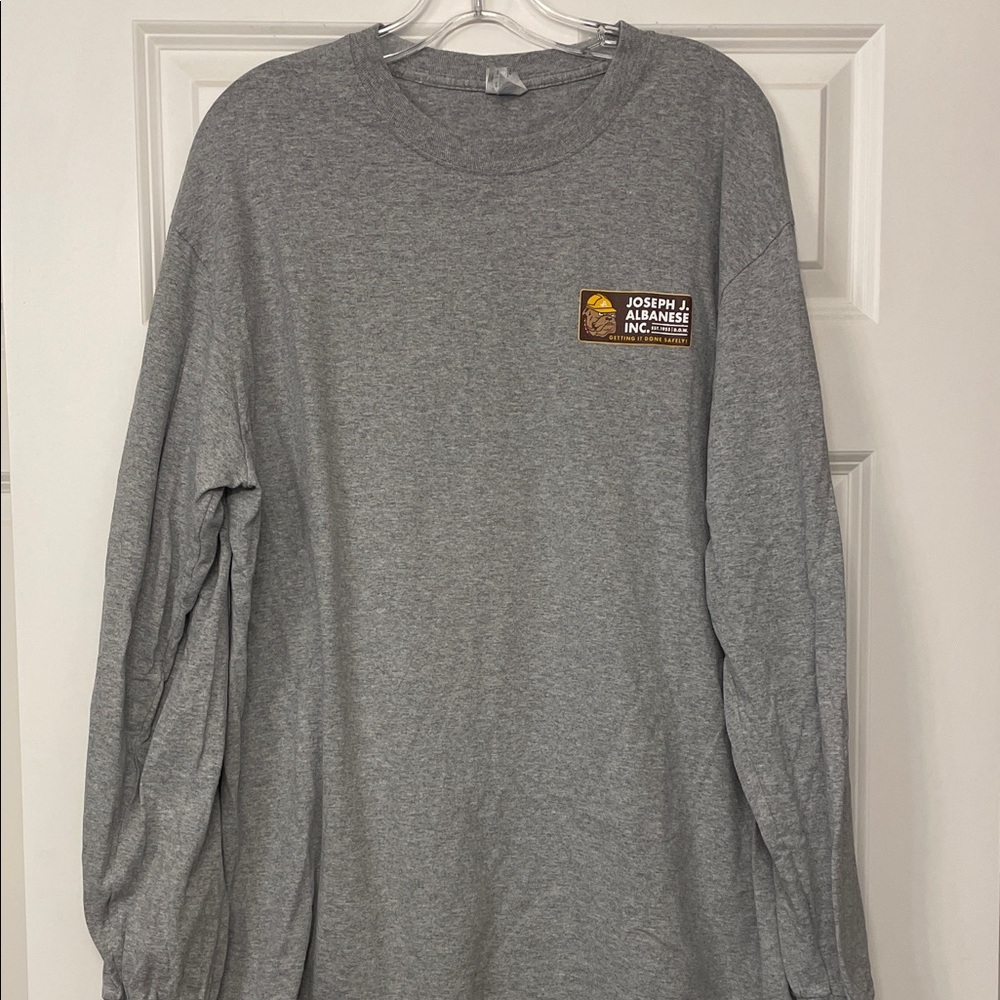 Port and Company Heather Gray Long Sleeve Tee